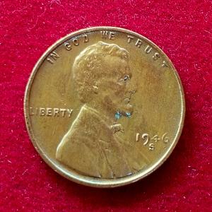 United States (USA) 1 Cent Lincoln Wheat Ears Reverse 1946 Coin