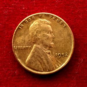 United States (USA) 1 Cent Lincoln Wheat Ears Reverse 1952 Coin