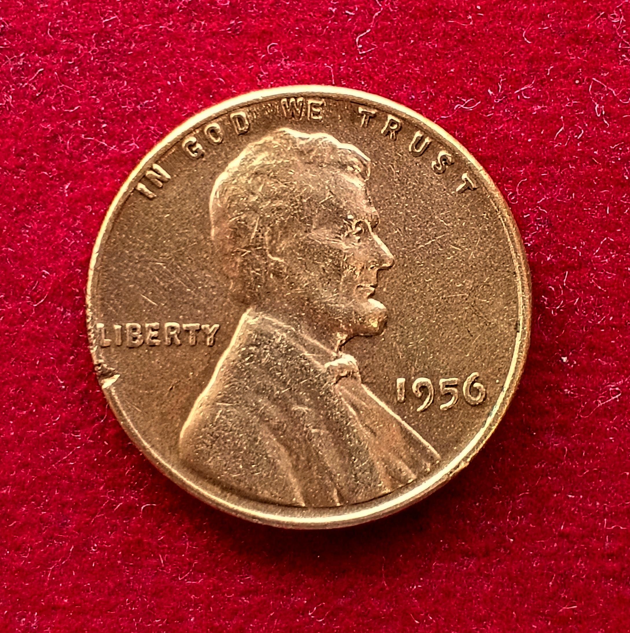 United States (USA) 1 Cent Lincoln Wheat Ears Reverse 1956 Coin