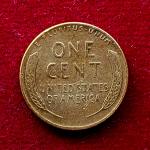 United States (USA) 1 Cent Lincoln Wheat Ears Reverse 1957 Coin (D - Mint of Denver)