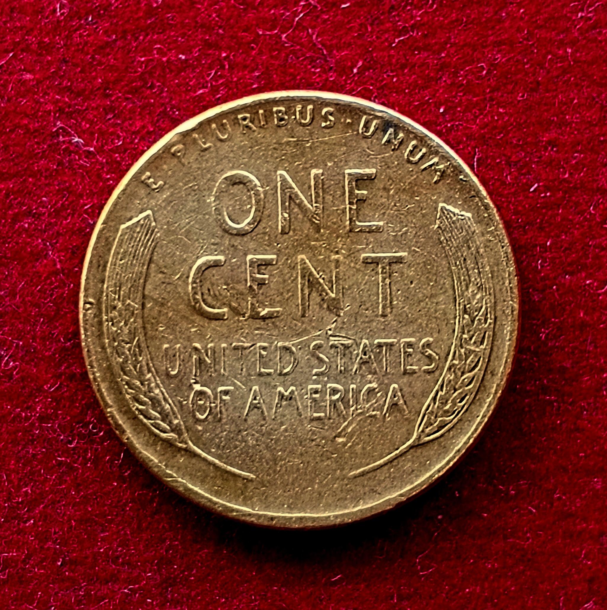 United States (USA) 1 Cent Lincoln Wheat Ears Reverse 1957 Coin (D - Mint of Denver)