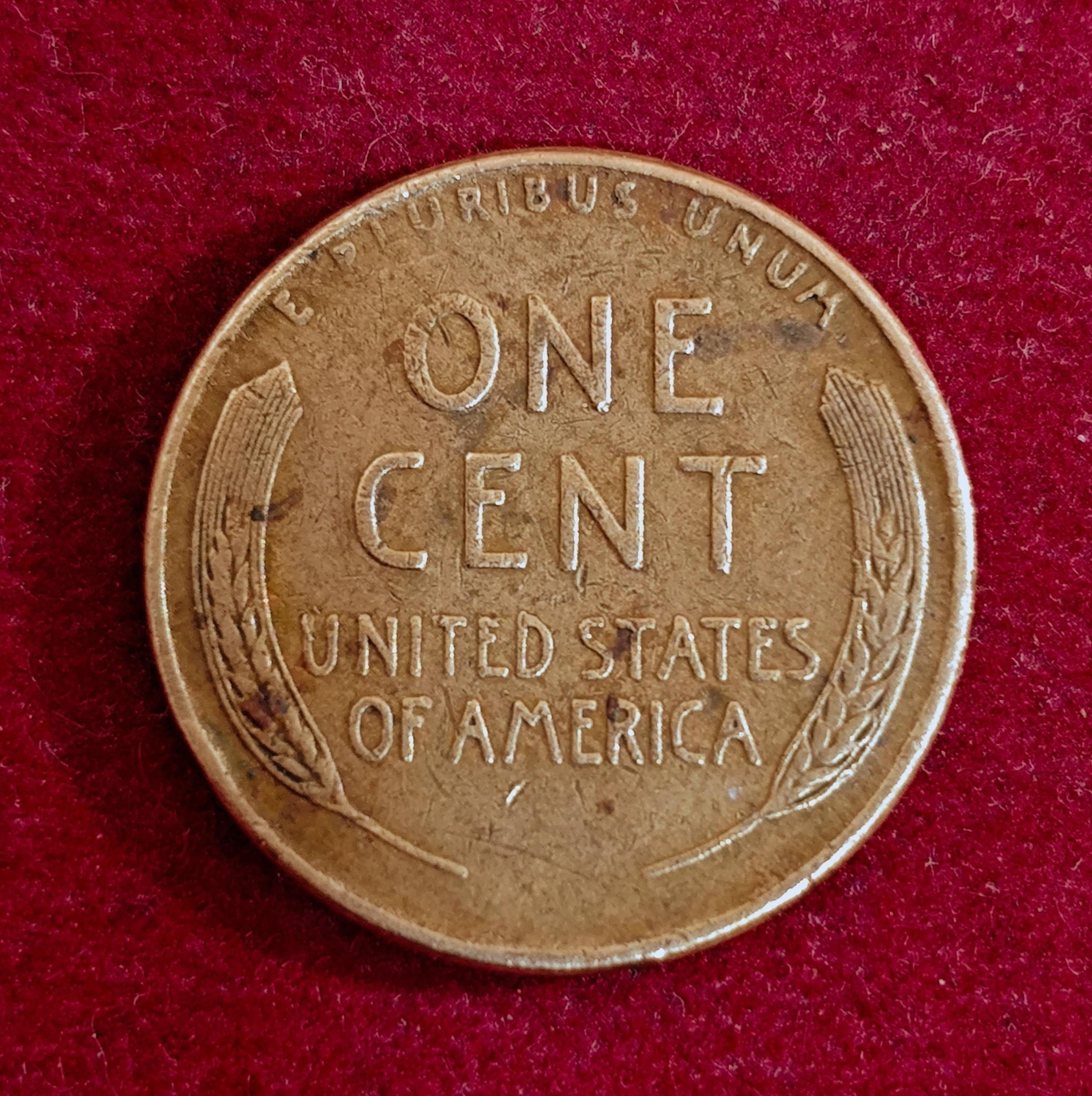 United States (USA) 1 Cent Lincoln Wheat Ears Reverse 1958 Coin (D - Mint of Denver)