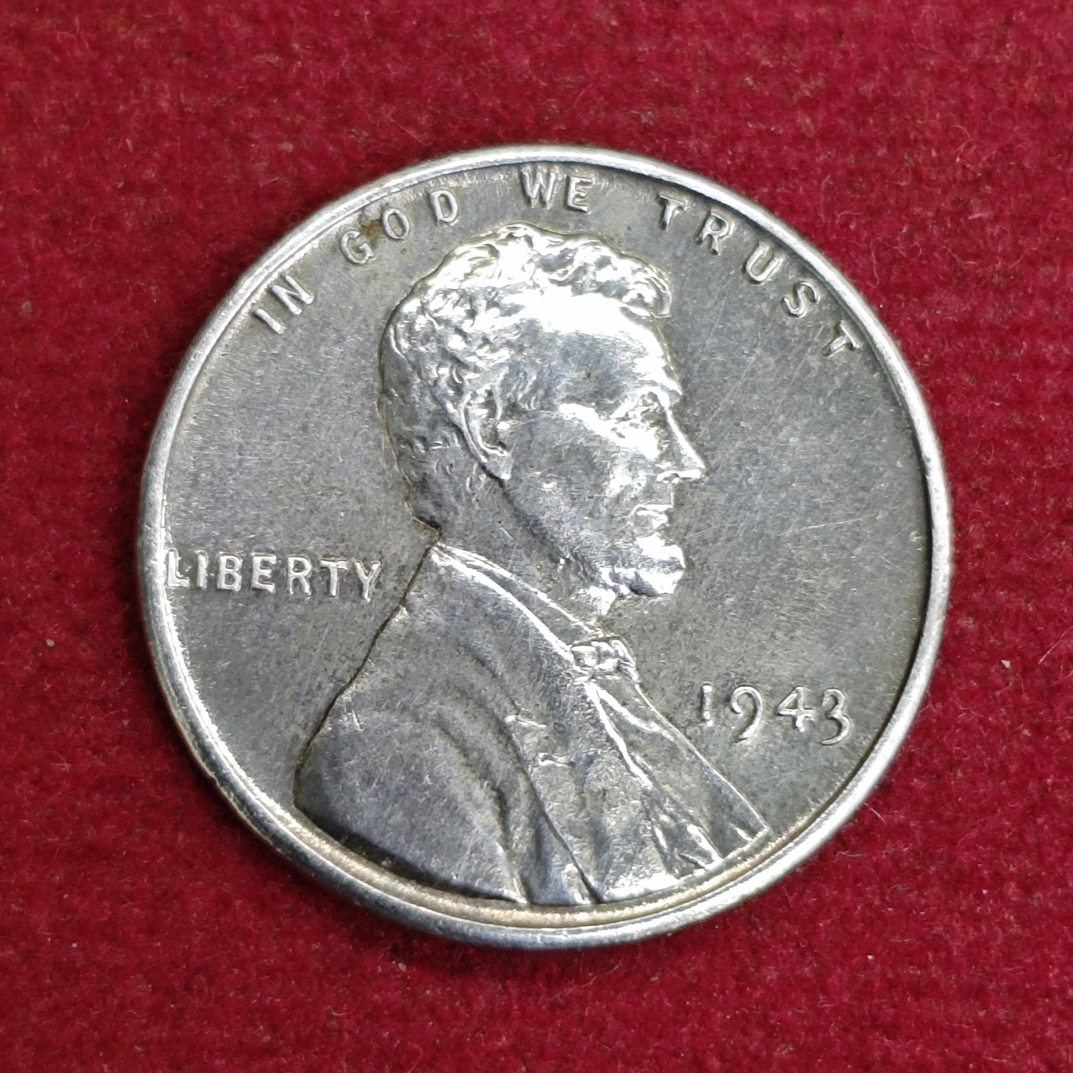 United States (USA) 1 Cent “Steel Cent” 1943 Coin
