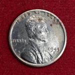 United States (USA) 1 Cent “Steel Cent” 1943 Coin