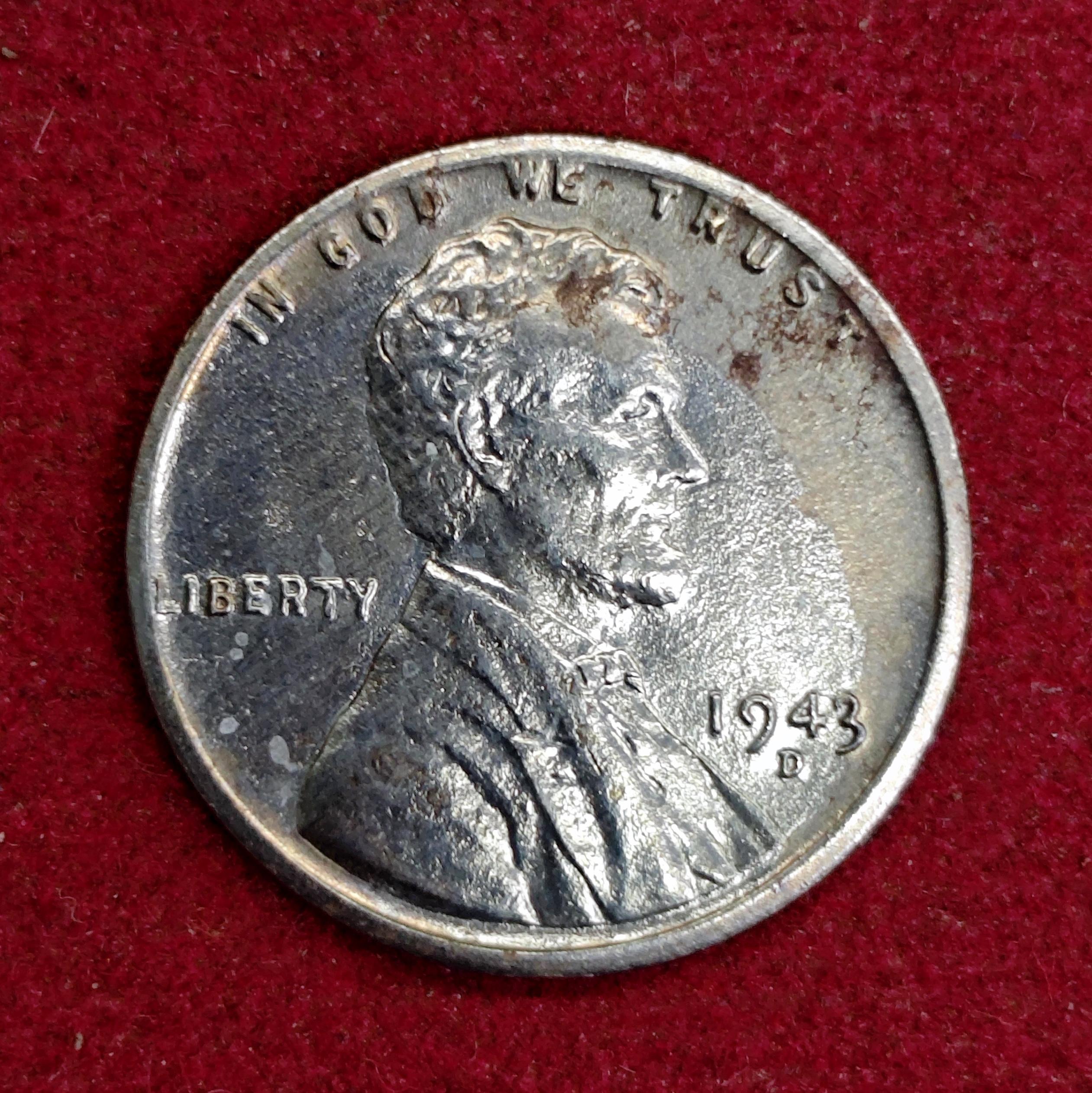 United States (USA) 1 Cent “Steel Cent” 1943 Coin