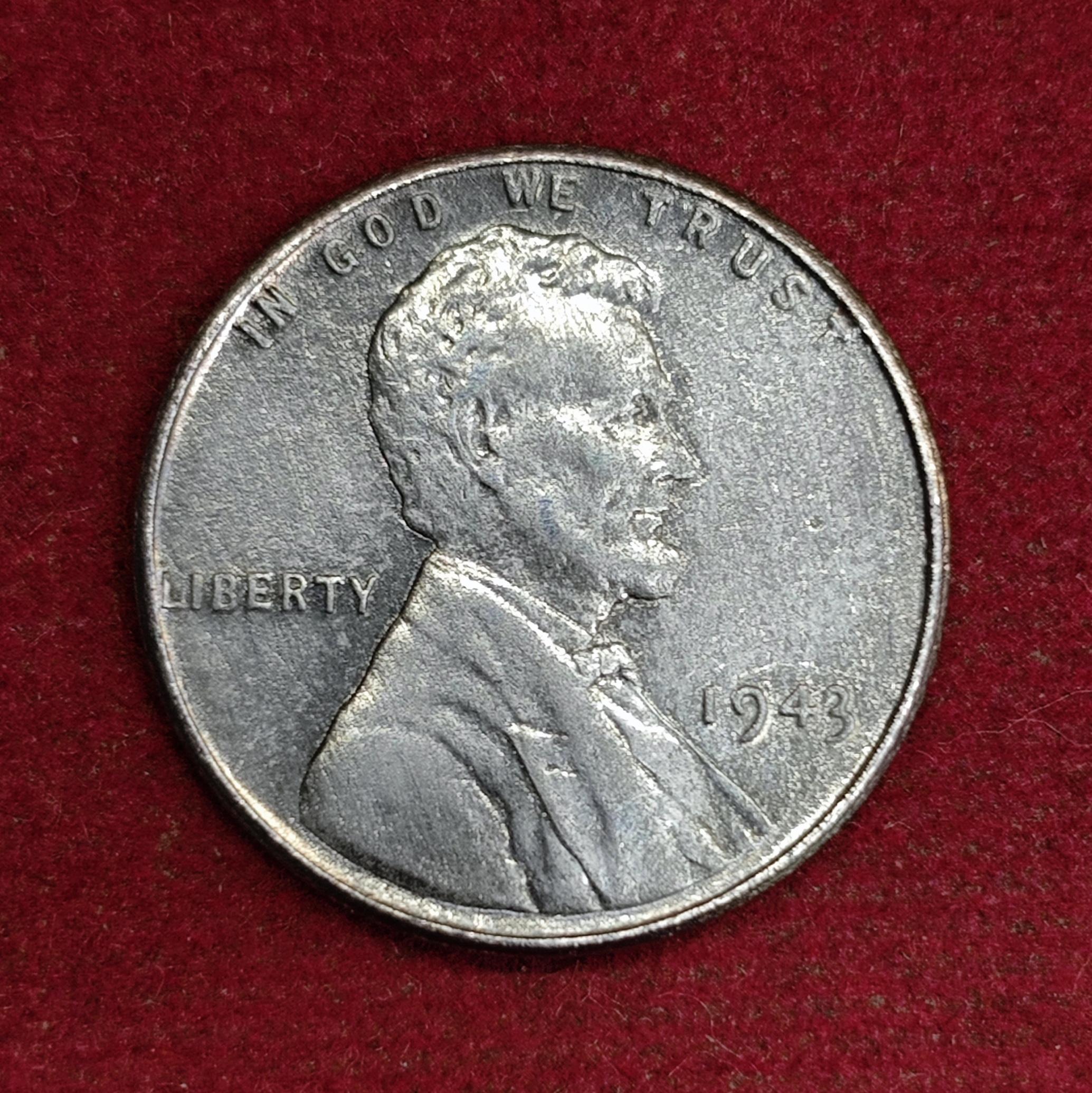 United States (USA) 1 Cent “Steel Cent” 1943 Coin