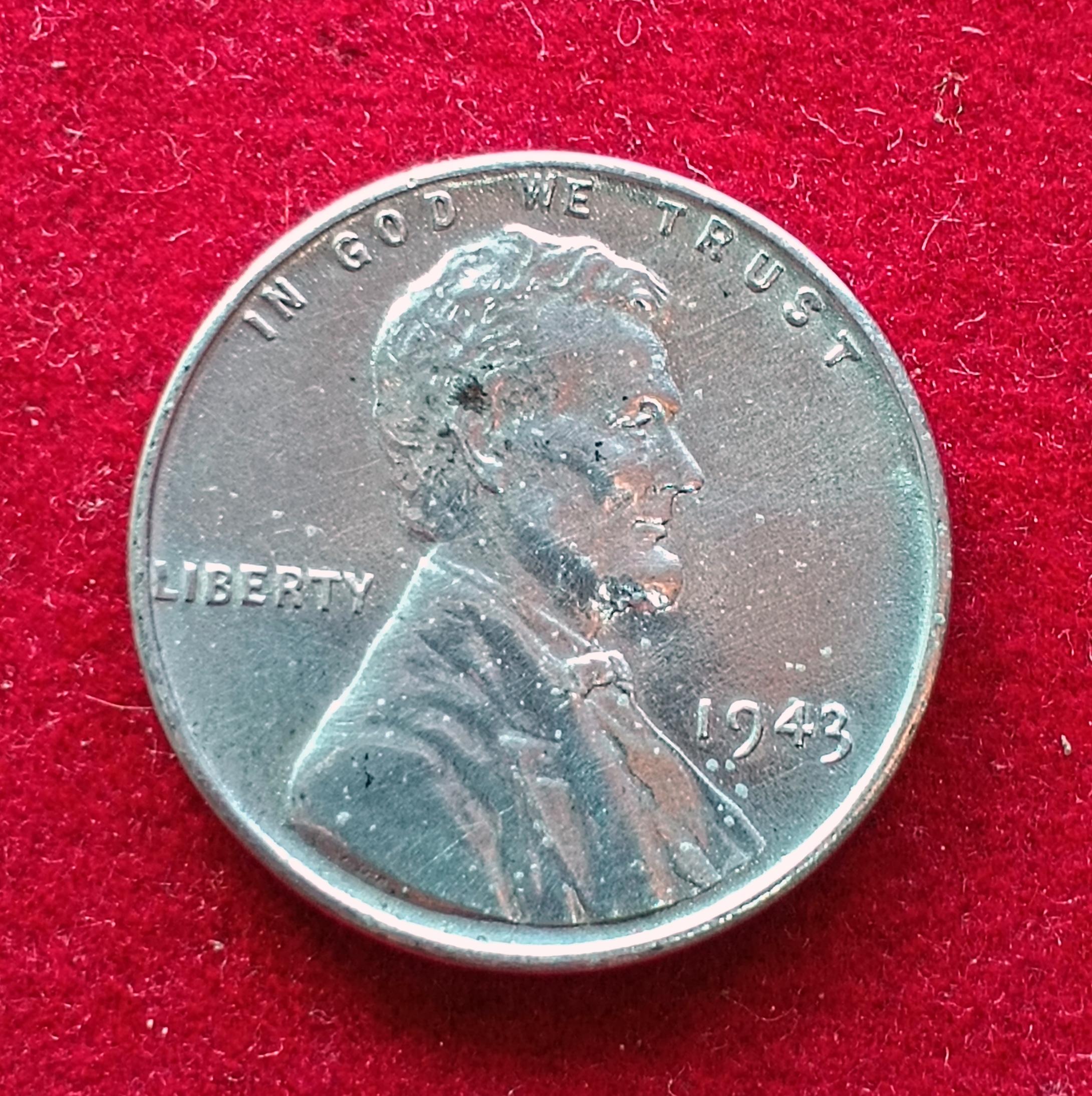 United States (USA) 1 Cent “Steel Cent” 1943 Coin