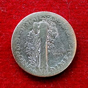 United States (USA) 1 Dime “Mercury Dime” 1918 Silver Coin