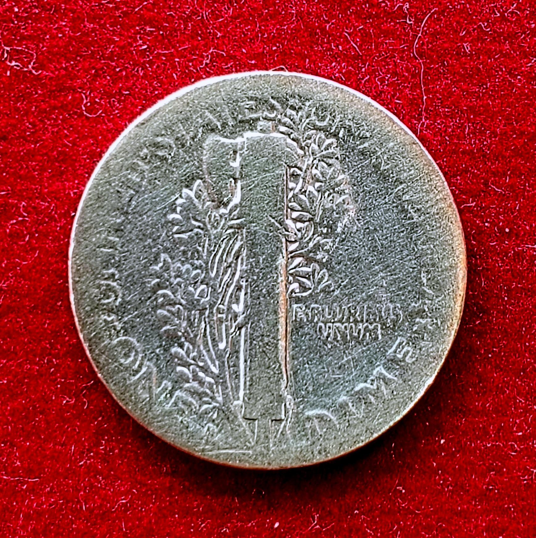 United States (USA) 1 Dime “Mercury Dime” 1918 Silver Coin