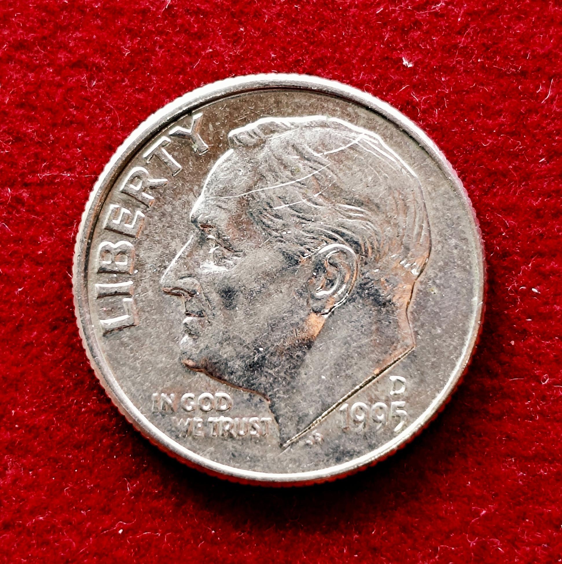 United States (USA) 1 Dime Roosevelt Dime 1995 Coin