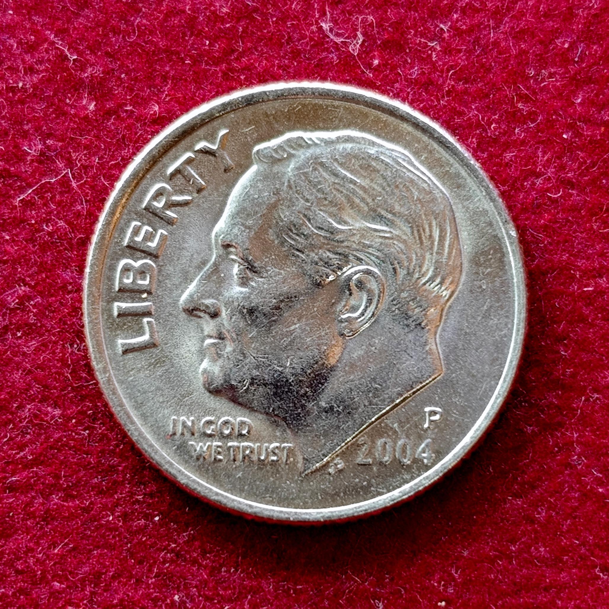 United States (USA) 1 Dime Roosevelt Dime 2004 Coin