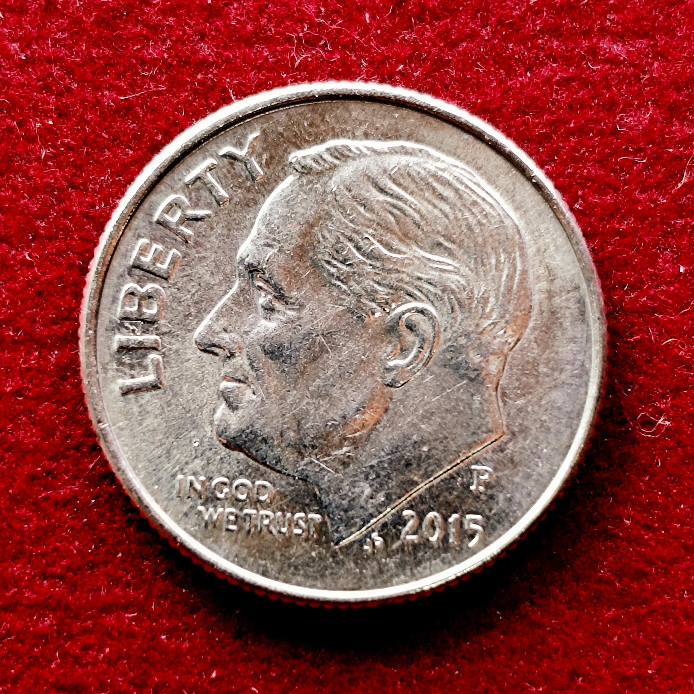 United States (USA) 1 Dime Roosevelt Dime 2015 Coin