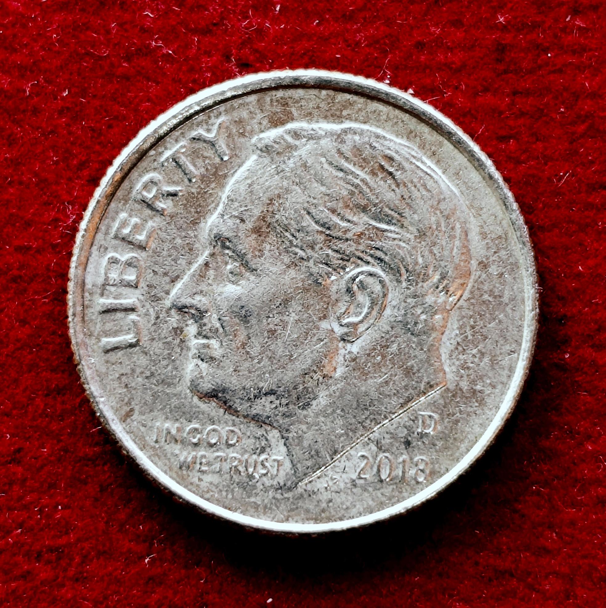 United States (USA) 1 Dime Roosevelt Dime 2018 Coin