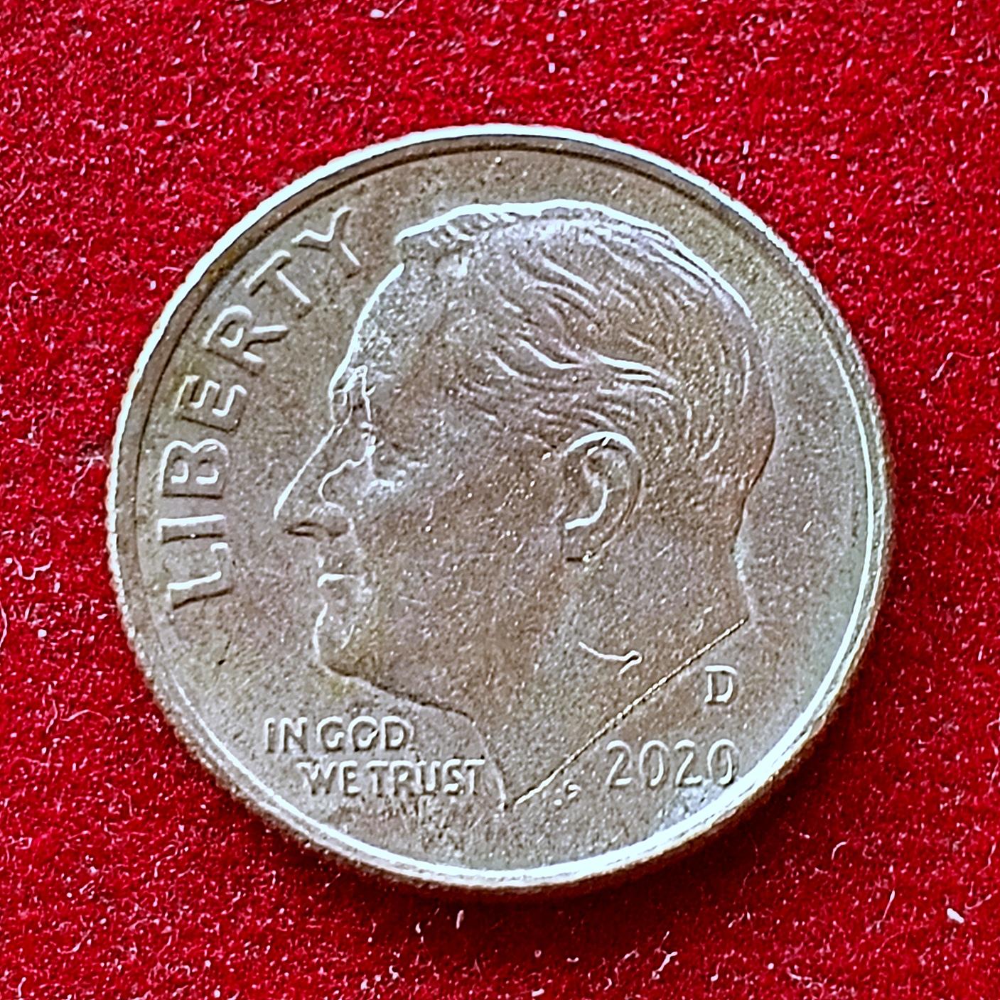 United States (USA) 1 Dime Roosevelt Dime 2020 Coin
