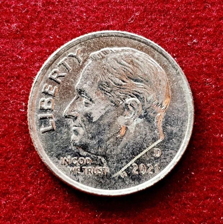 United States (USA) 1 Dime Roosevelt Dime 2021 Coin