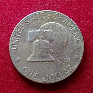 United States (USA) 1 Dollar "Eisenhower Dollar" Bicentennial 1976 Commemorative issue Coin
