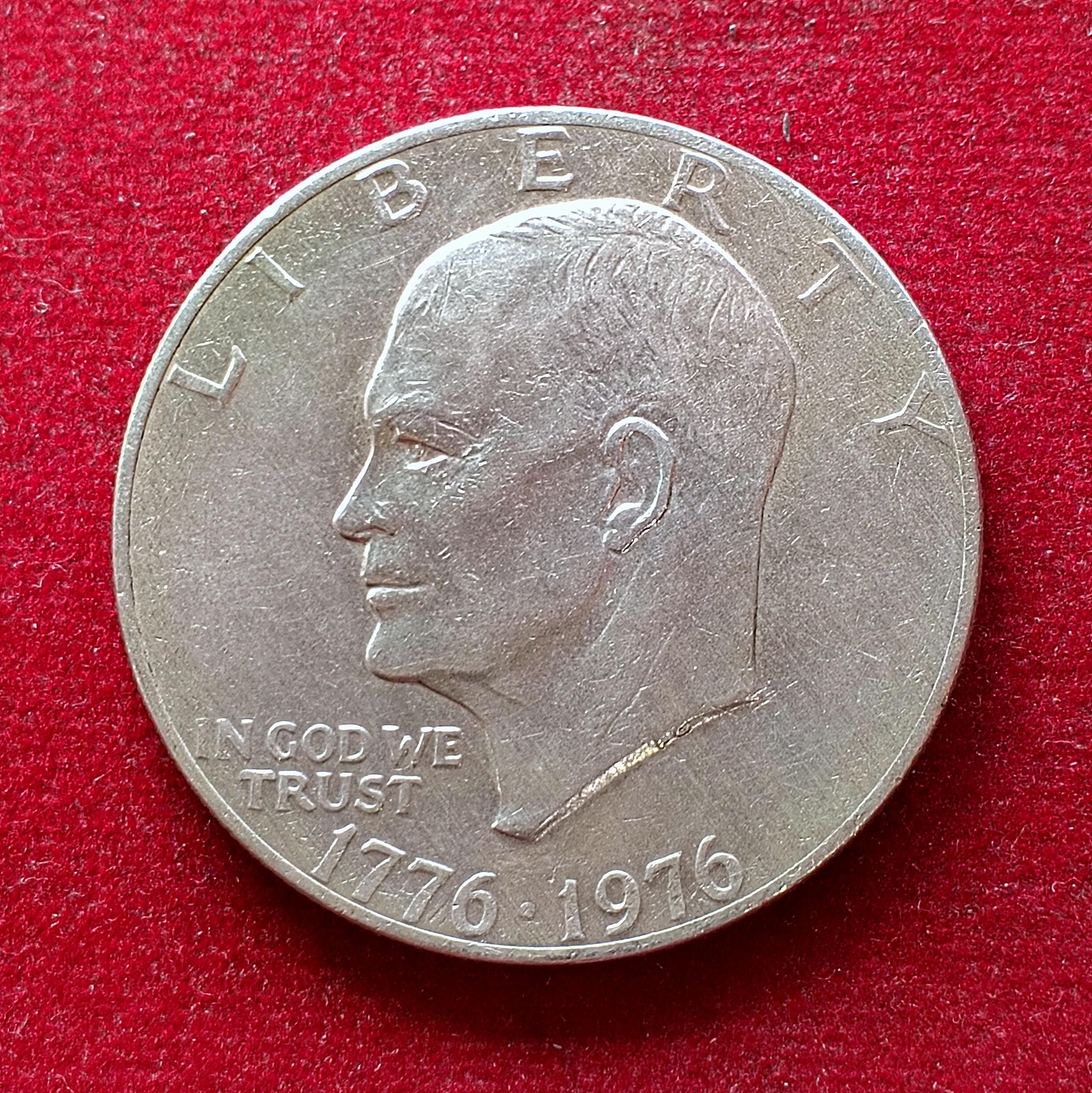 United States (USA) 1 Dollar "Eisenhower Dollar" Bicentennial 1976 Commemorative issue Coin
