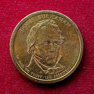 United States (USA) 1 Dollar James Buchanan 2010 Denver Mint Commemorative Coin