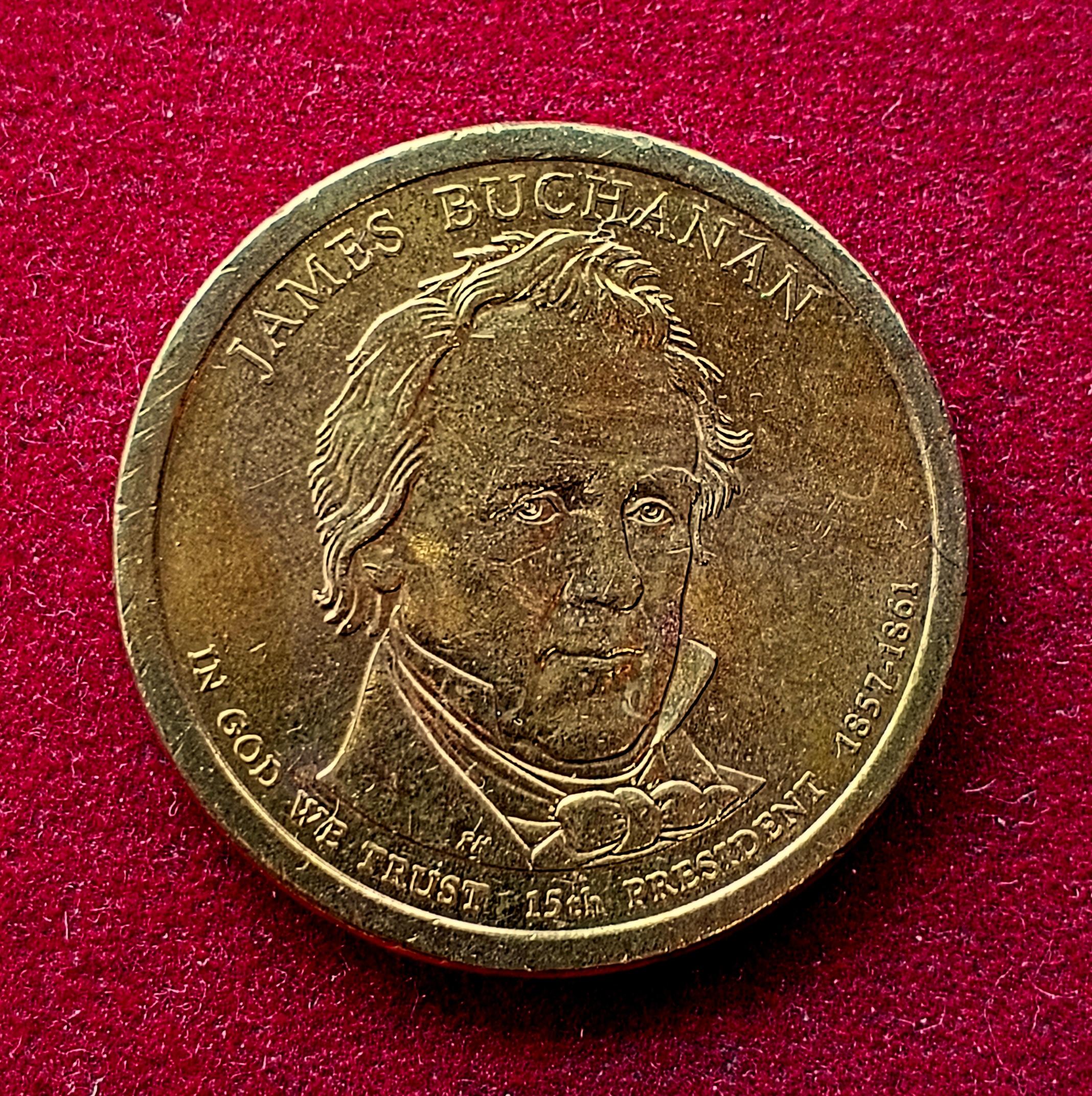 United States (USA) 1 Dollar James Buchanan 2010 Denver Mint Commemorative Coin