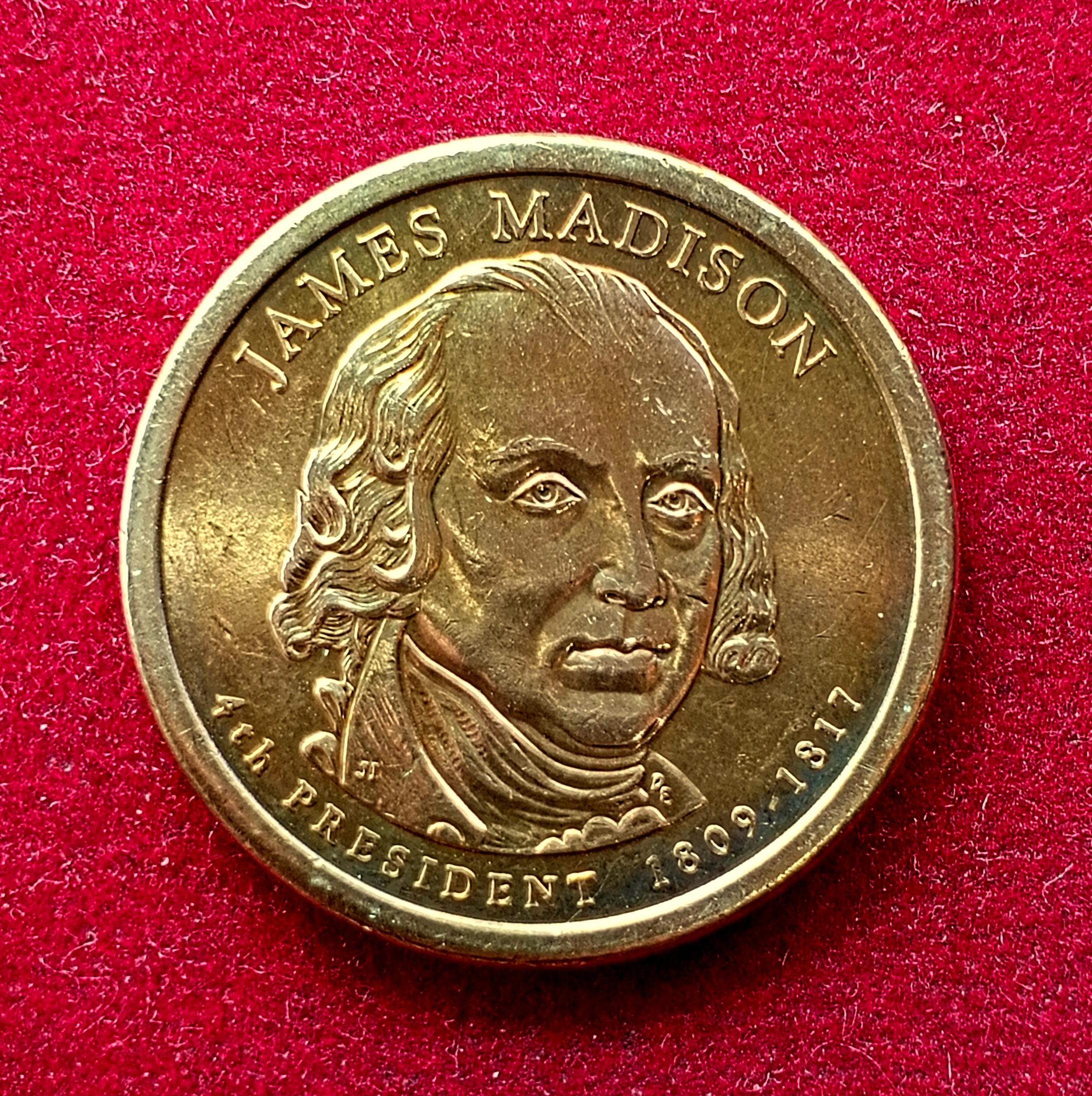 United States (USA) 1 Dollar James Madison 2007 Commemorative Coin