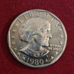 United States (USA) 1 Dollar "Susan B. Anthony Dollar" 1980 Coin