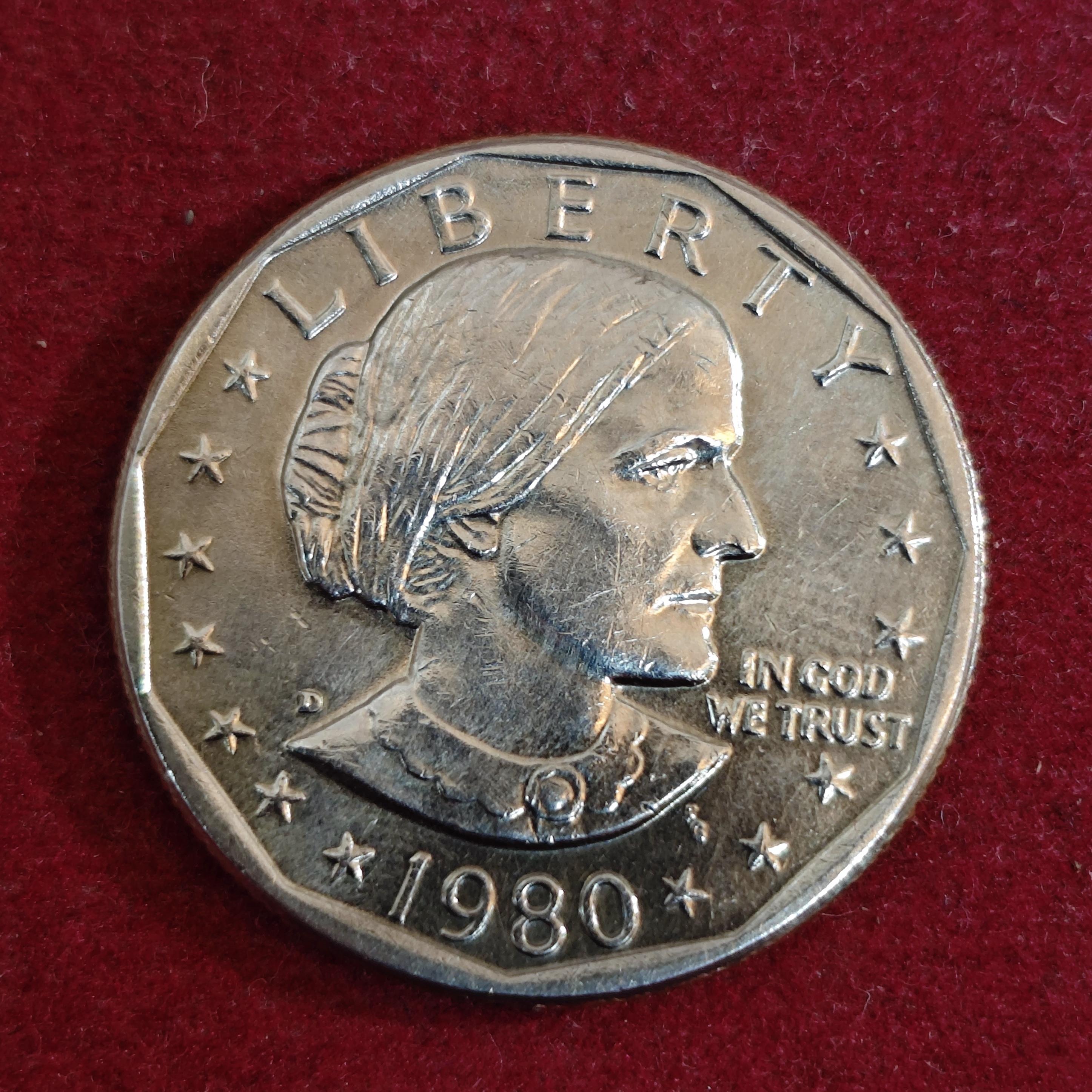 United States (USA) 1 Dollar "Susan B. Anthony Dollar" 1980 Coin