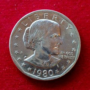 United States (USA) 1 Dollar "Susan B. Anthony Dollar" 1980 Coin