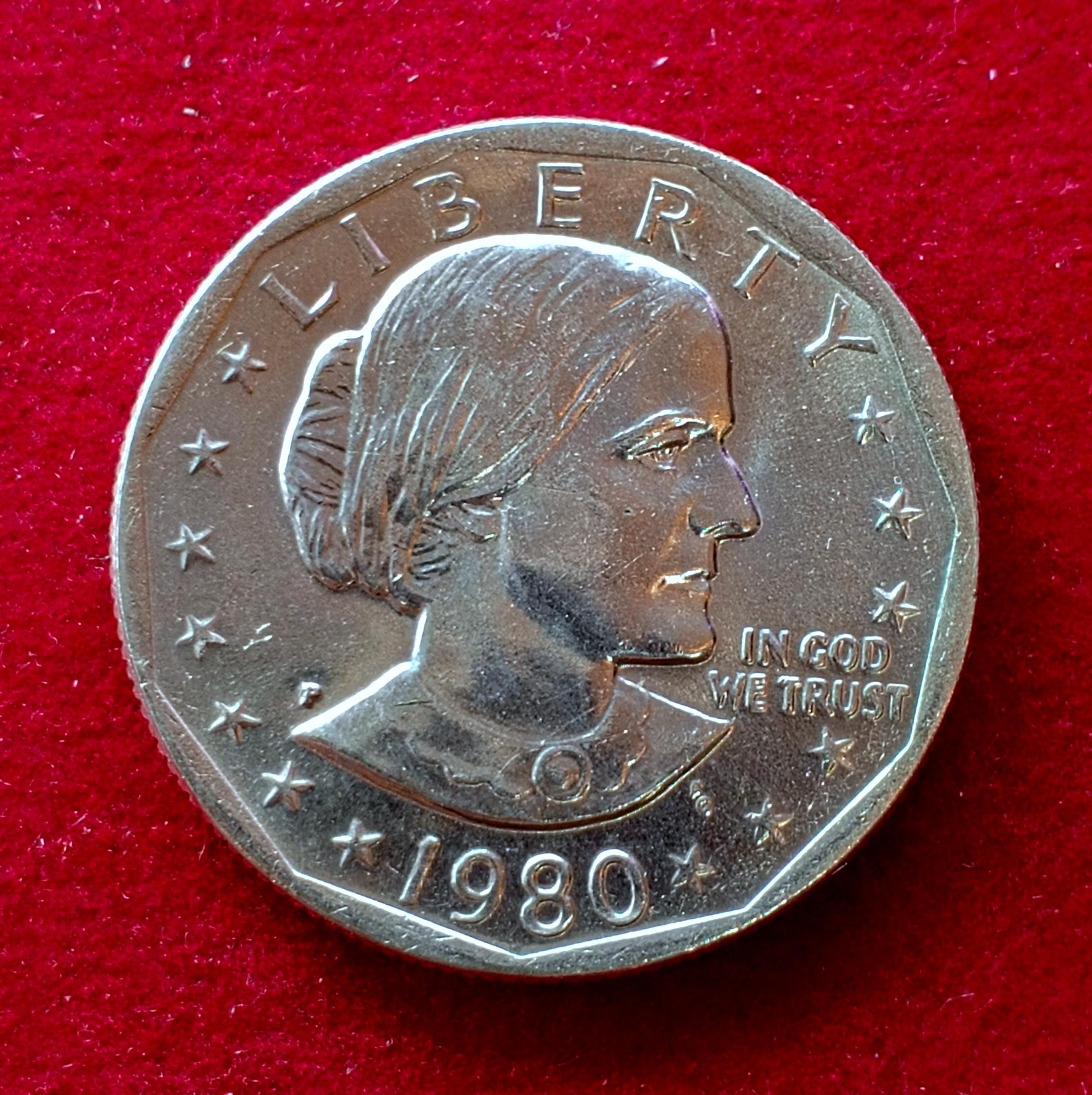 United States (USA) 1 Dollar "Susan B. Anthony Dollar" 1980 Coin