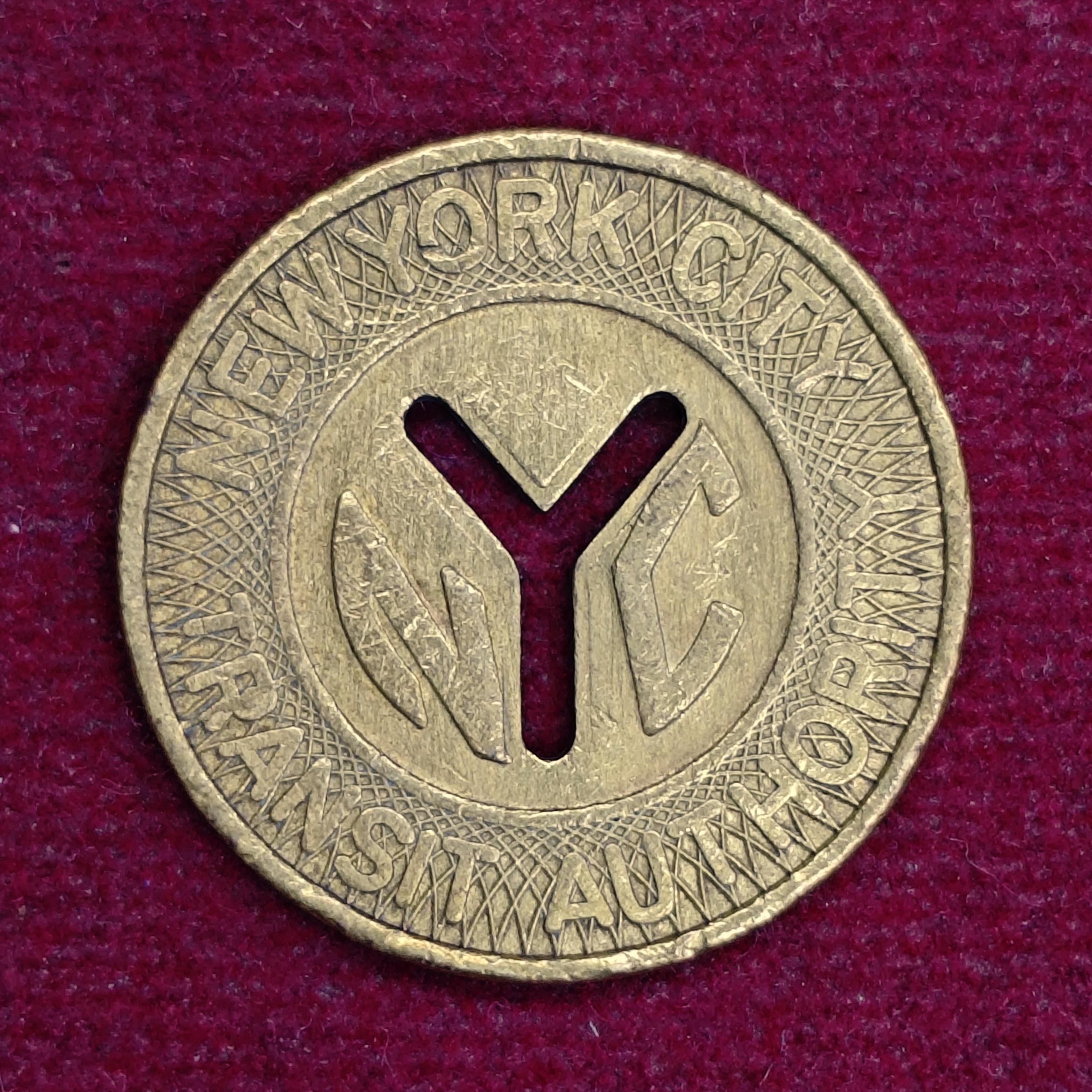 United States (USA) 1 Fare New York City Transit Authority Token