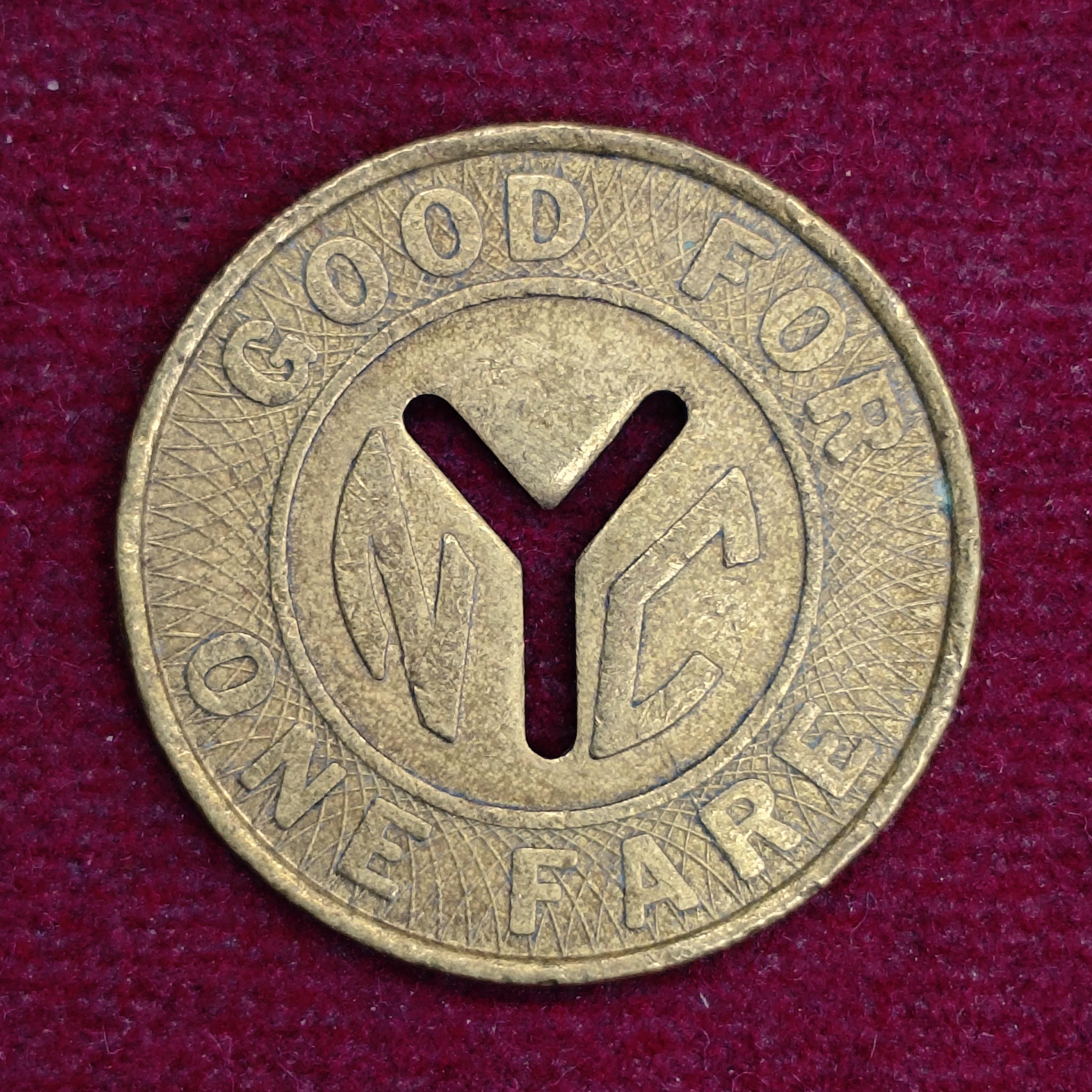 United States (USA) 1 Fare New York City Transit Authority Token