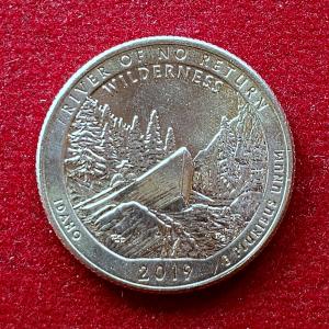 United States (USA) 1/4 Dollar Washington Quarter River of No Return Wilderness 2019 Coin  (D - Mint of Denver)