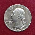 United States (USA) 1/4 Dollar Washington Quarter 1967 Coin