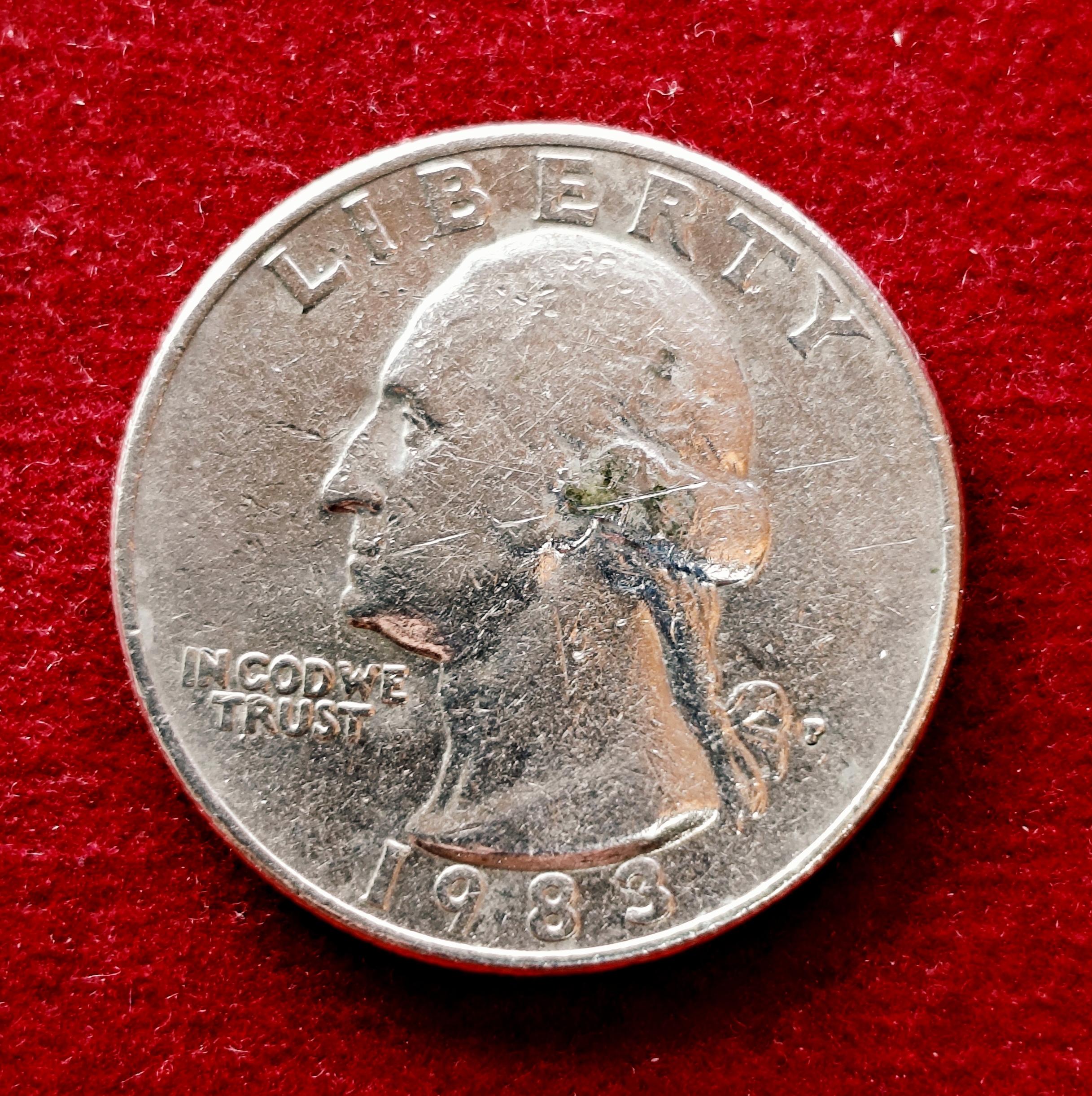 United States (USA) 1/4 Dollar Washington Quarter 1983 Coin