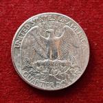 United States (USA) 1/4 Dollar Washington Quarter 1990 Coin