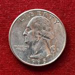 United States (USA) 1/4 Dollar Washington Quarter 1995 Coin