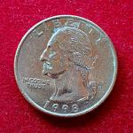 United States (USA) 1/4 Dollar Washington Quarter 1998 Coin