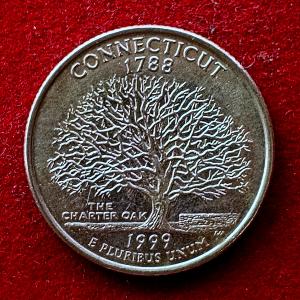 United States (USA) 1/4 Dollar Washington Quarter Connecticut 1999 Coin