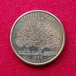 United States (USA) 1/4 Dollar Washington Quarter Connecticut 1999 Coin