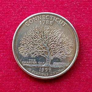 United States (USA) 1/4 Dollar Washington Quarter Connecticut 1999 Coin