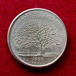 United States (USA) 1/4 Dollar Washington Quarter Connecticut 1999 Coin (P – Philadelphia Mint)