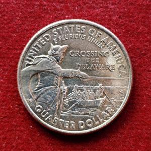 United States (USA) 1/4 Dollar "Washington Quarter" Crossing the Delaware 2021 Coin