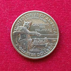 United States (USA) 1/4 Dollar "Washington Quarter" Crossing the Delaware 2021 Coin