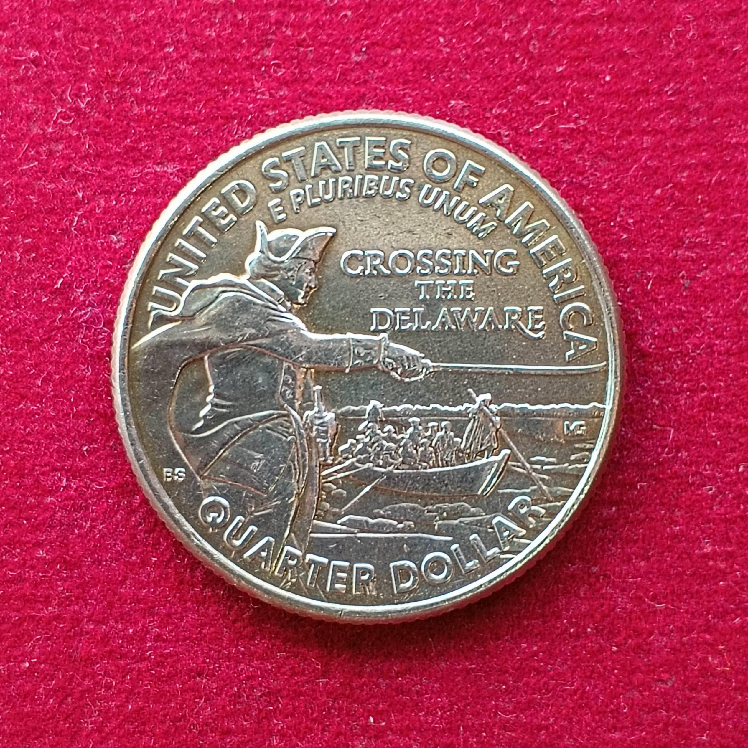 United States (USA) 1/4 Dollar "Washington Quarter" Crossing the Delaware 2021 Coin