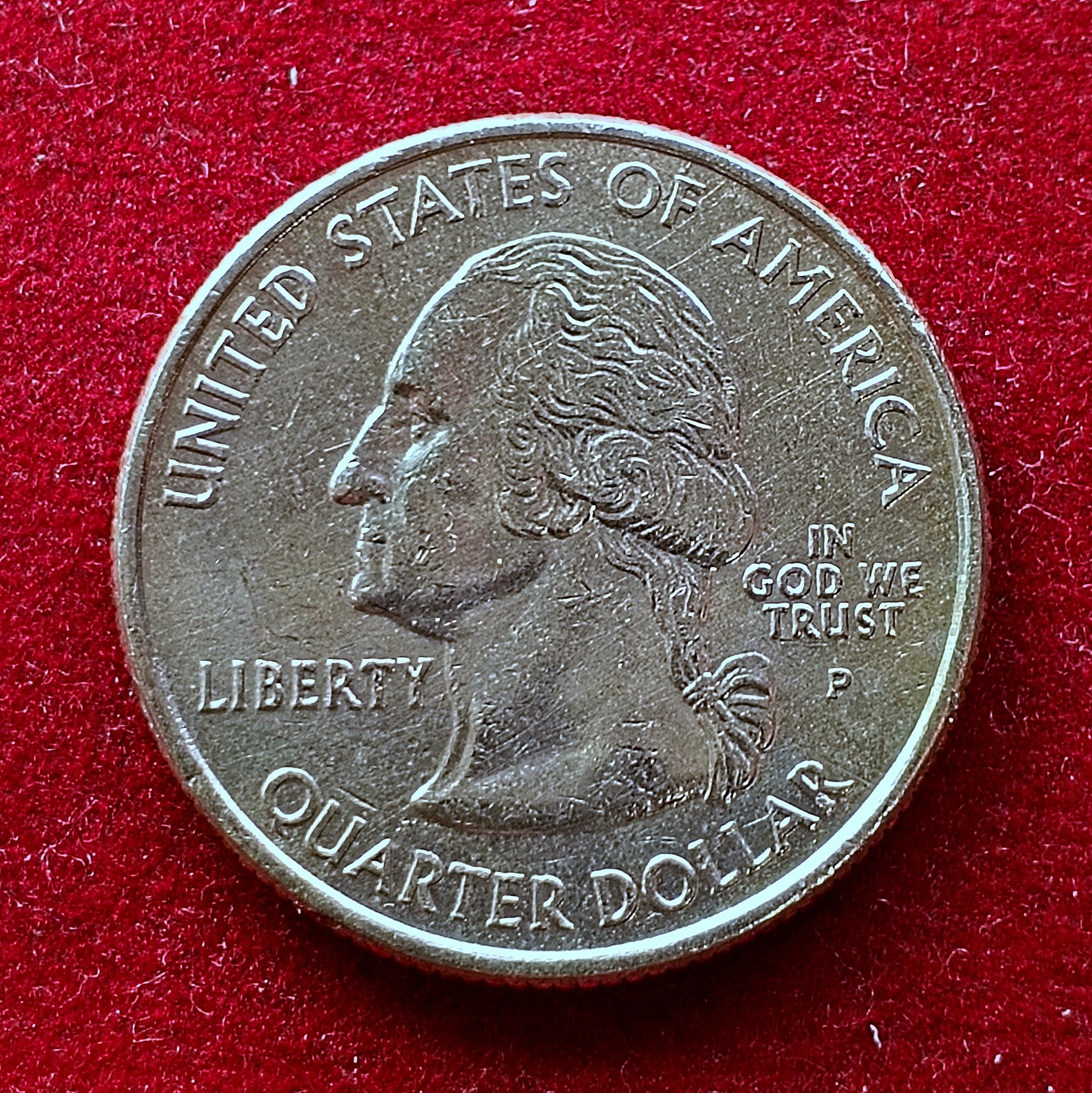 United States (USA) 1/4 Dollar Washington Quarter Illinois 2003 Coin (P - Mint of Philadelphia)