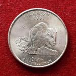 United States (USA) 1/4 Dollar Washington Quarter Kansas 2005 Coin