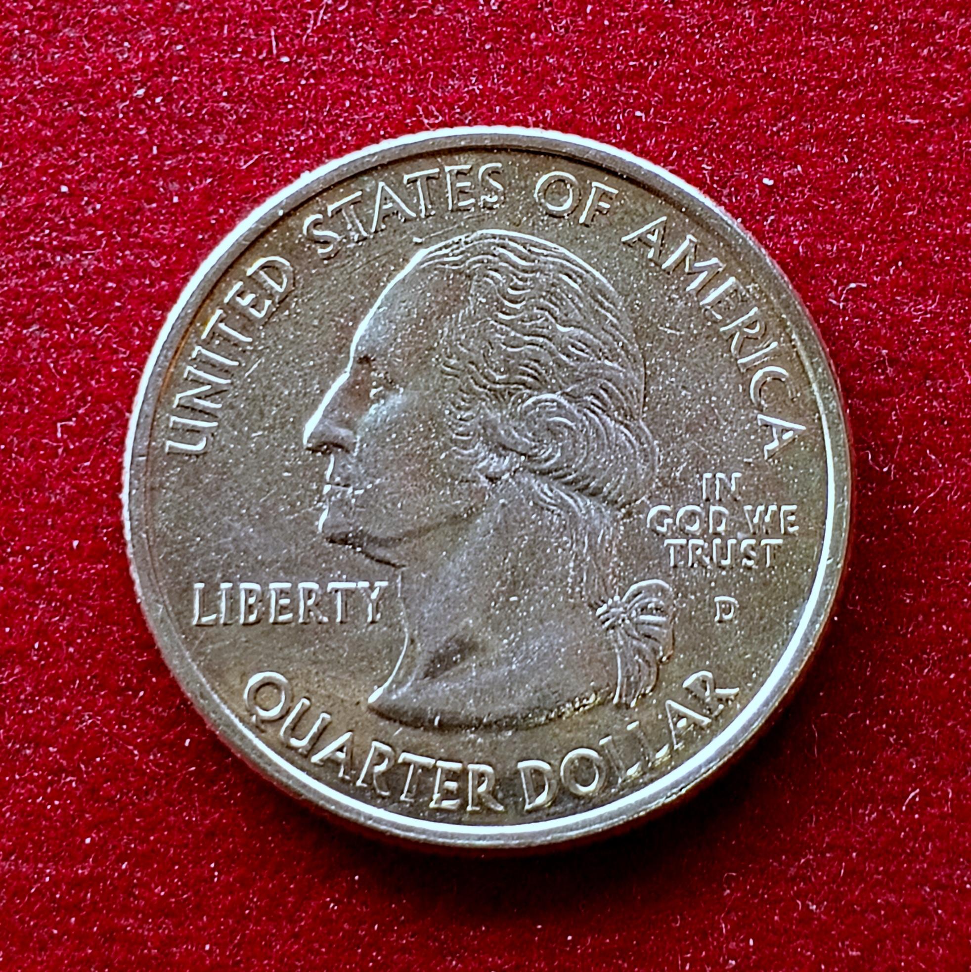 United States (USA) 1/4 Dollar Washington Quarter Kentucky 2001 Coin