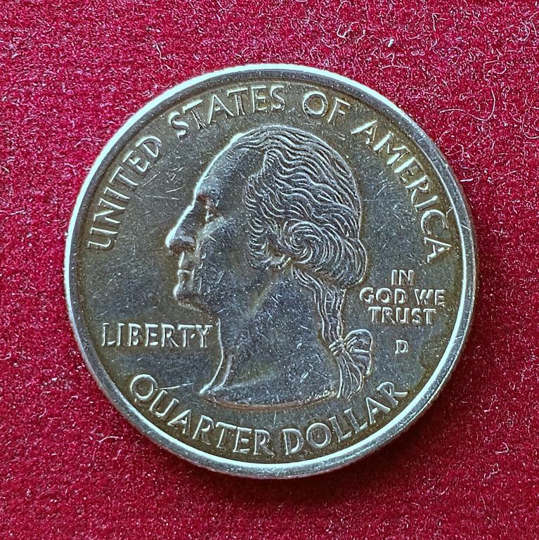 United States (USA) 1/4 Dollar "Washington Quarter" Maryland 2000 Coin ( D Mint Of Denver)