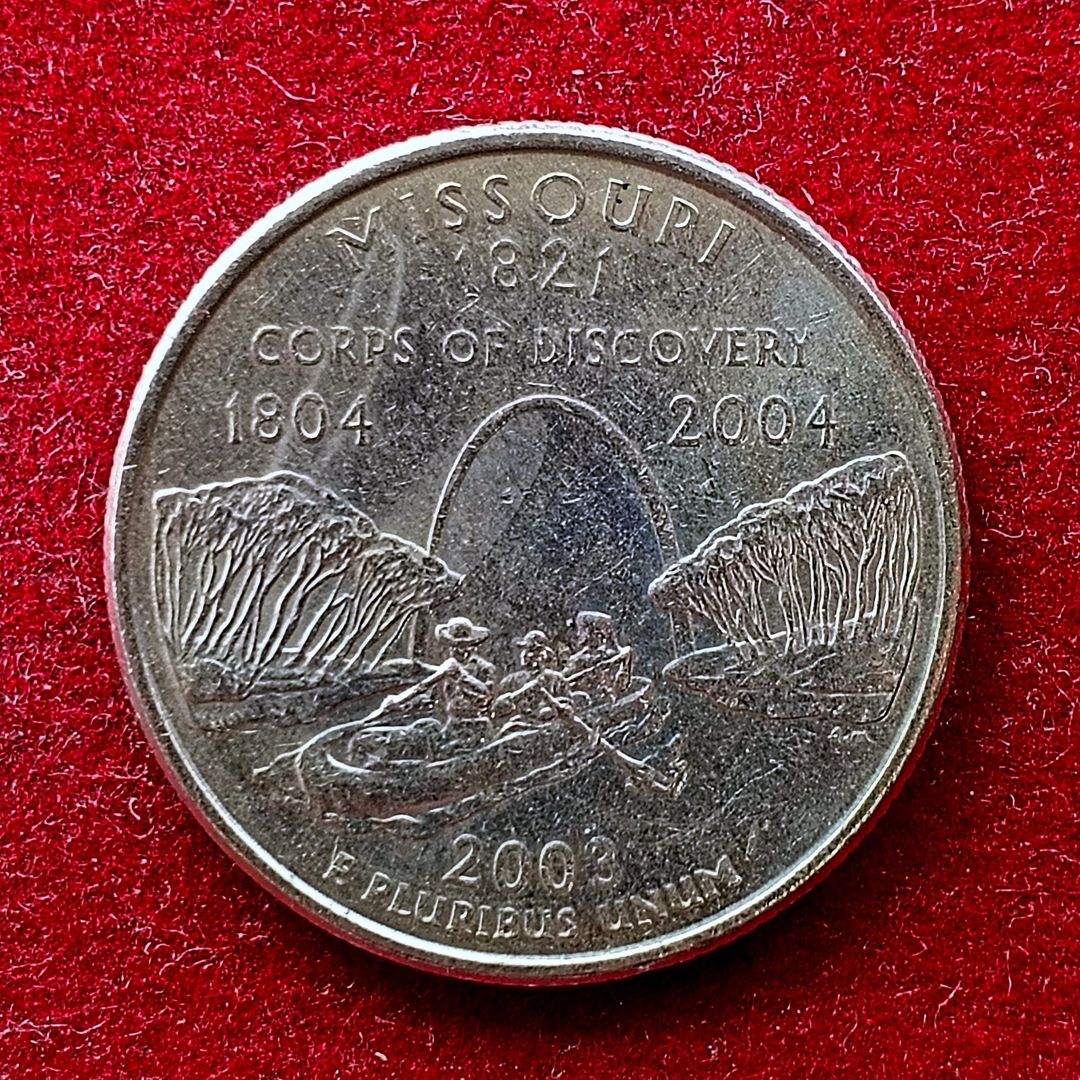 United States (USA) 1/4  Dollar “Washington Quarter” Missouri 2003 Coin