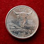 United States (USA) 1/4 Dollar Washington Quarter Montana 2007 Commemorative Coin