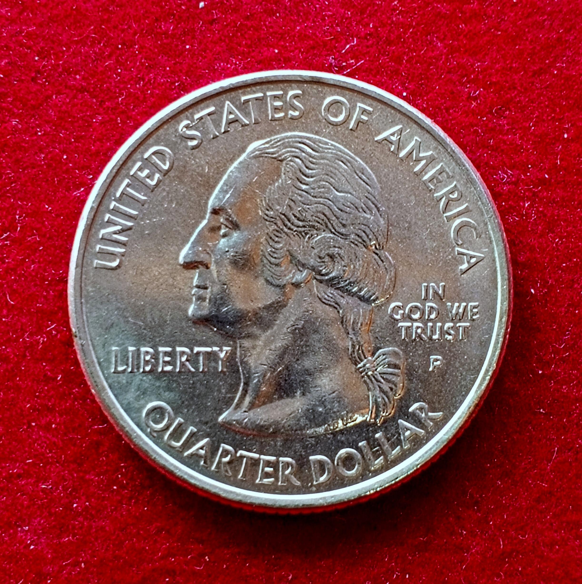 United States (USA) 1/4 Dollar Washington Quarter New Hampshire 2000 Coin